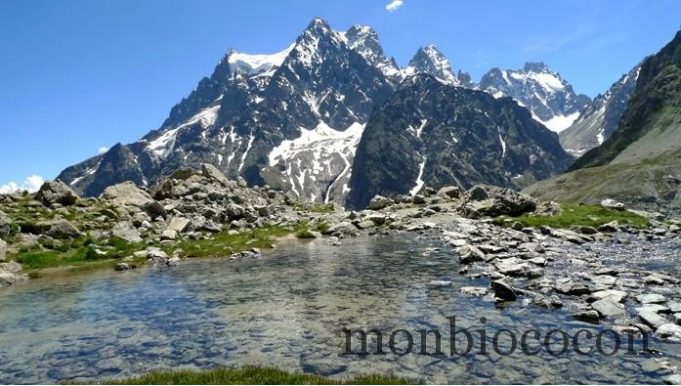 randonnée au glacier blanc, lac tuckett,massif des écrins alpes