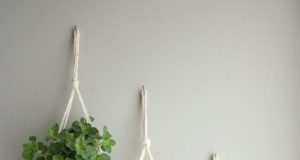 pot-de-plantes-suspendus-lien-coton-blanc